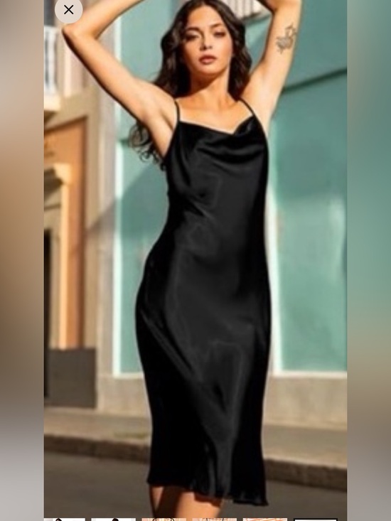 bebe Dresses & Skirts - Bebe Satin Slip Dress - Black size small